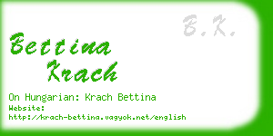 bettina krach business card